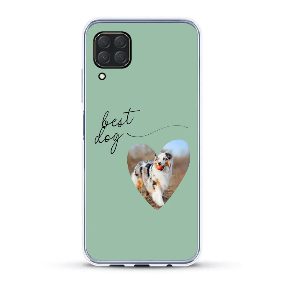 Photo coeur best dog - Coque de téléphone personnalisée