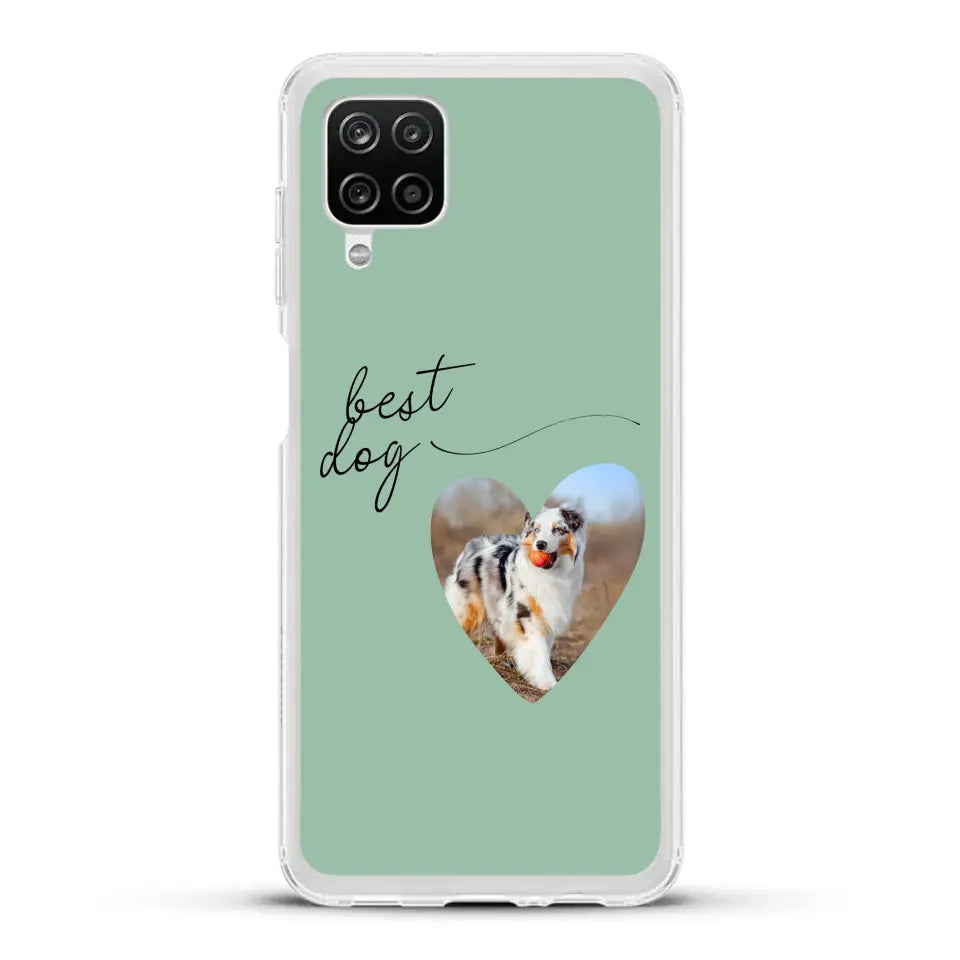 Photo coeur best dog - Coque de téléphone personnalisée