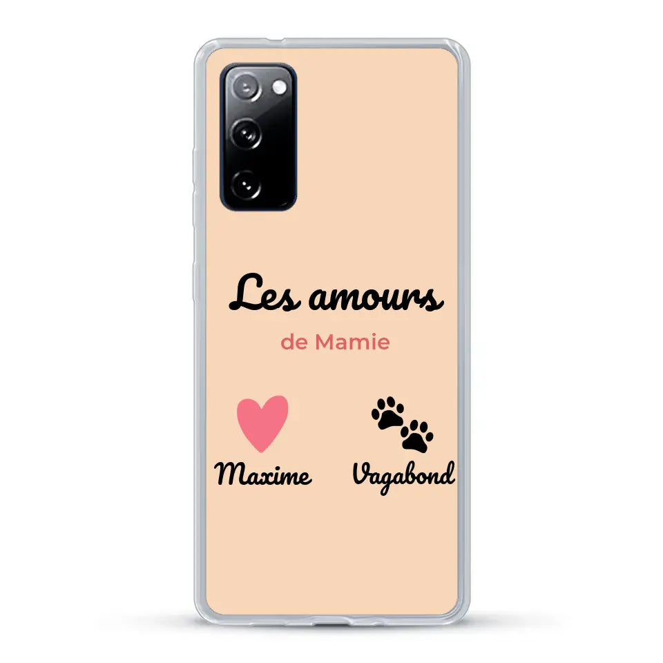 Les amours de - Coque de téléphone personnalisée