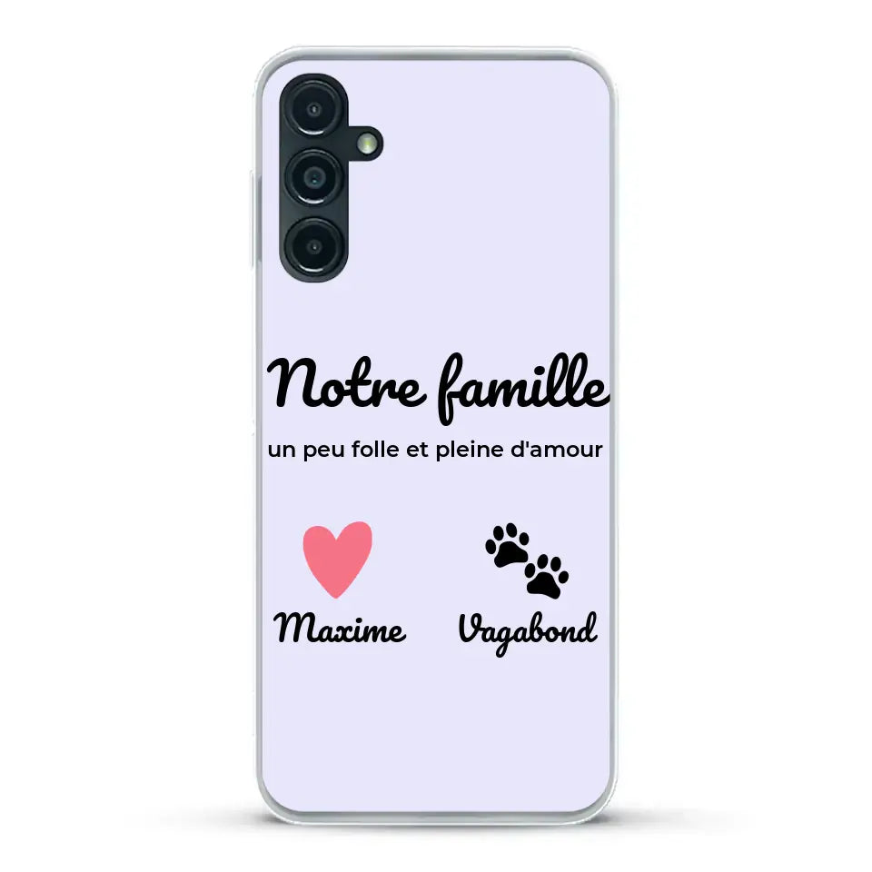 Notre famille un peu folle - Coque de téléphone personnalisée