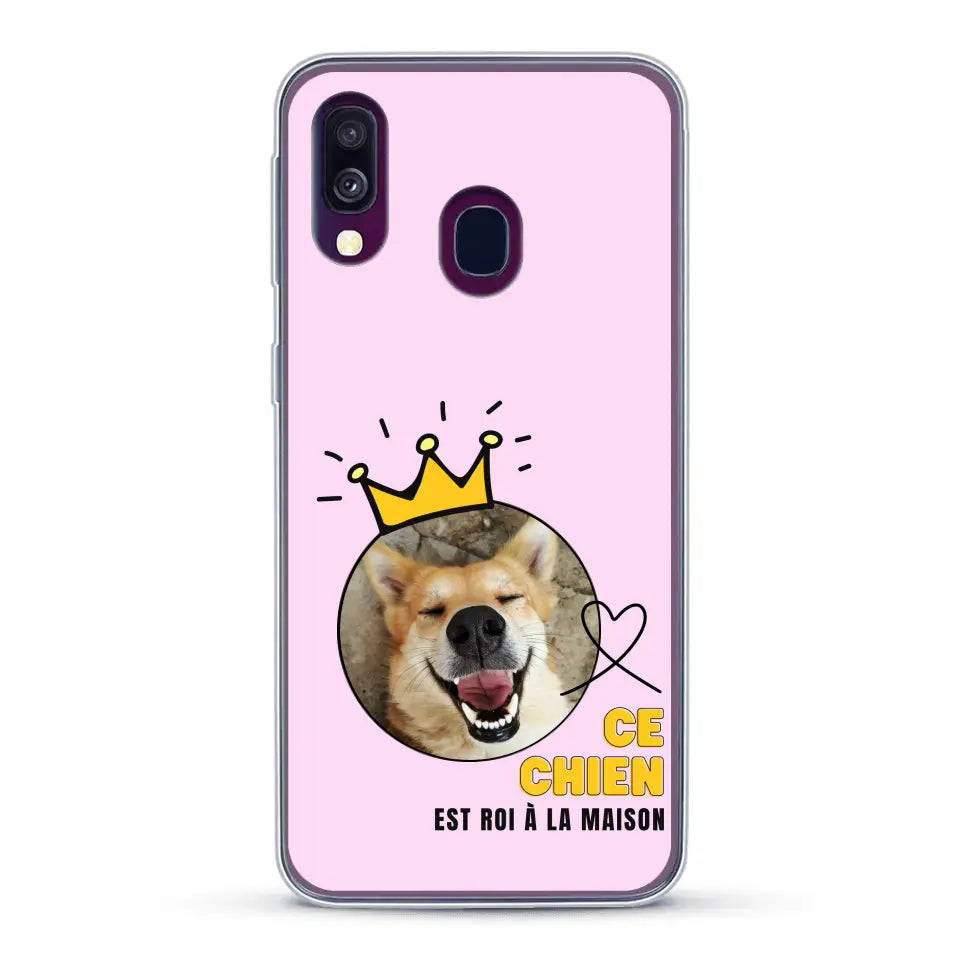 Ce chien est roi - Coque de téléphone personnalisée