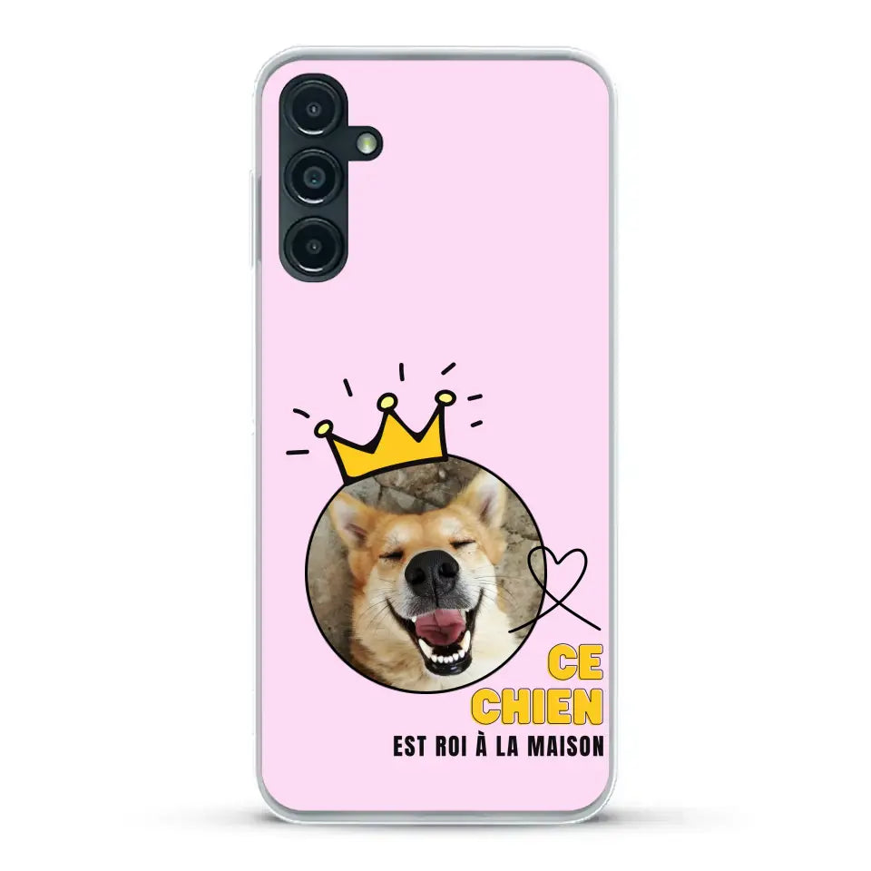 Ce chien est roi - Coque de téléphone personnalisée