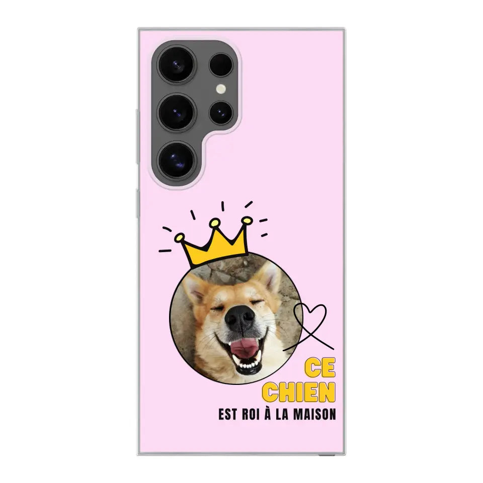 Ce chien est roi - Coque de téléphone personnalisée