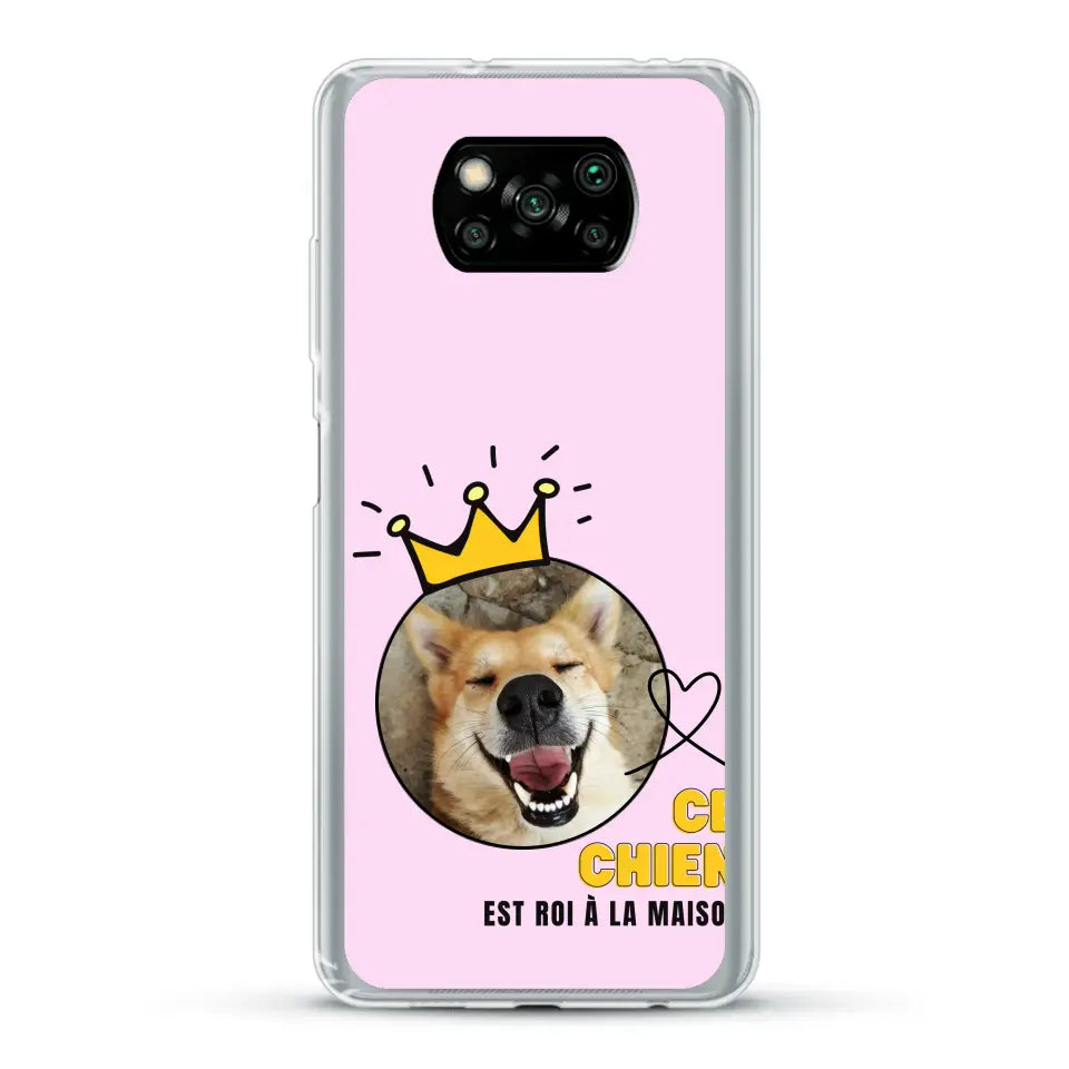 Ce chien est roi - Coque de téléphone personnalisée