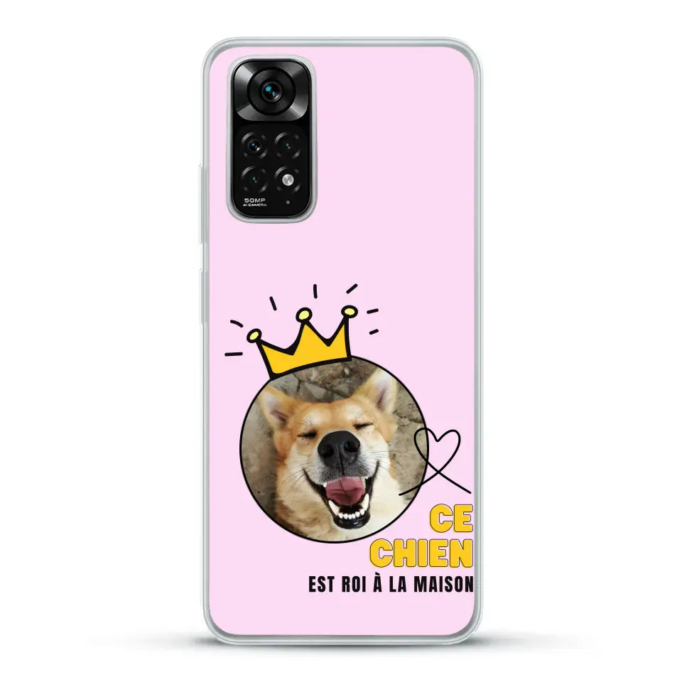 Ce chien est roi - Coque de téléphone personnalisée