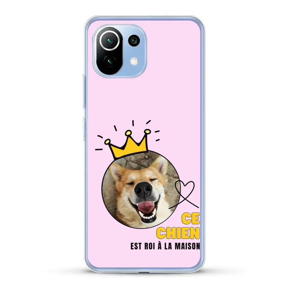 Ce chien est roi - Coque de téléphone personnalisée