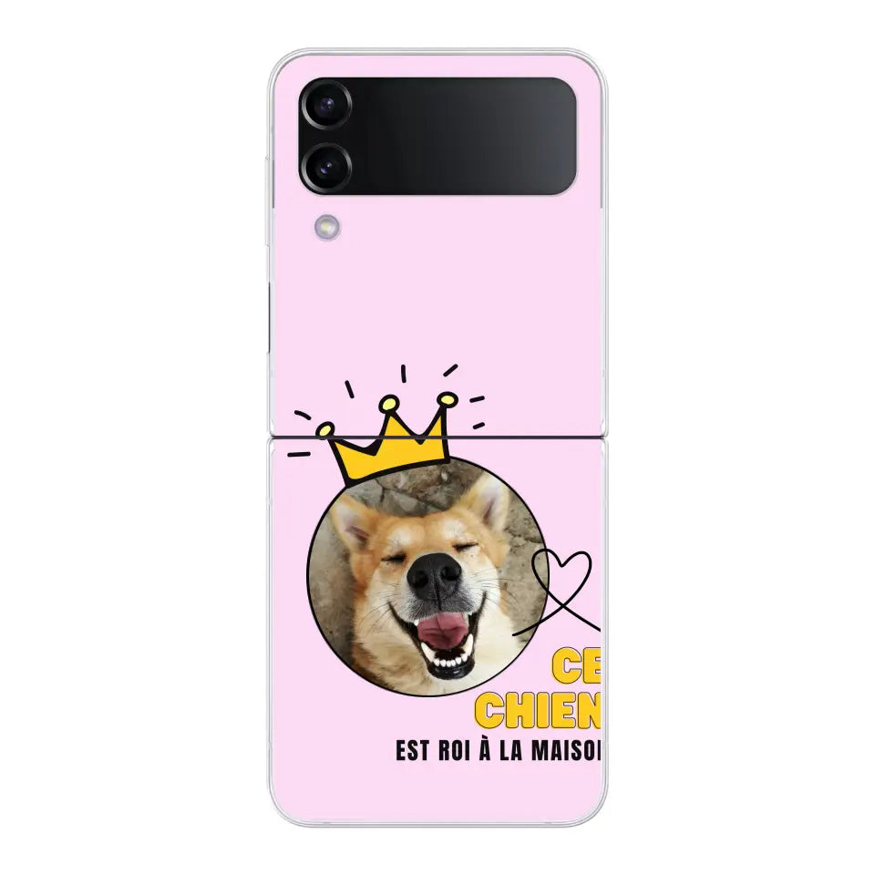 Ce chien est roi - Coque de téléphone personnalisée