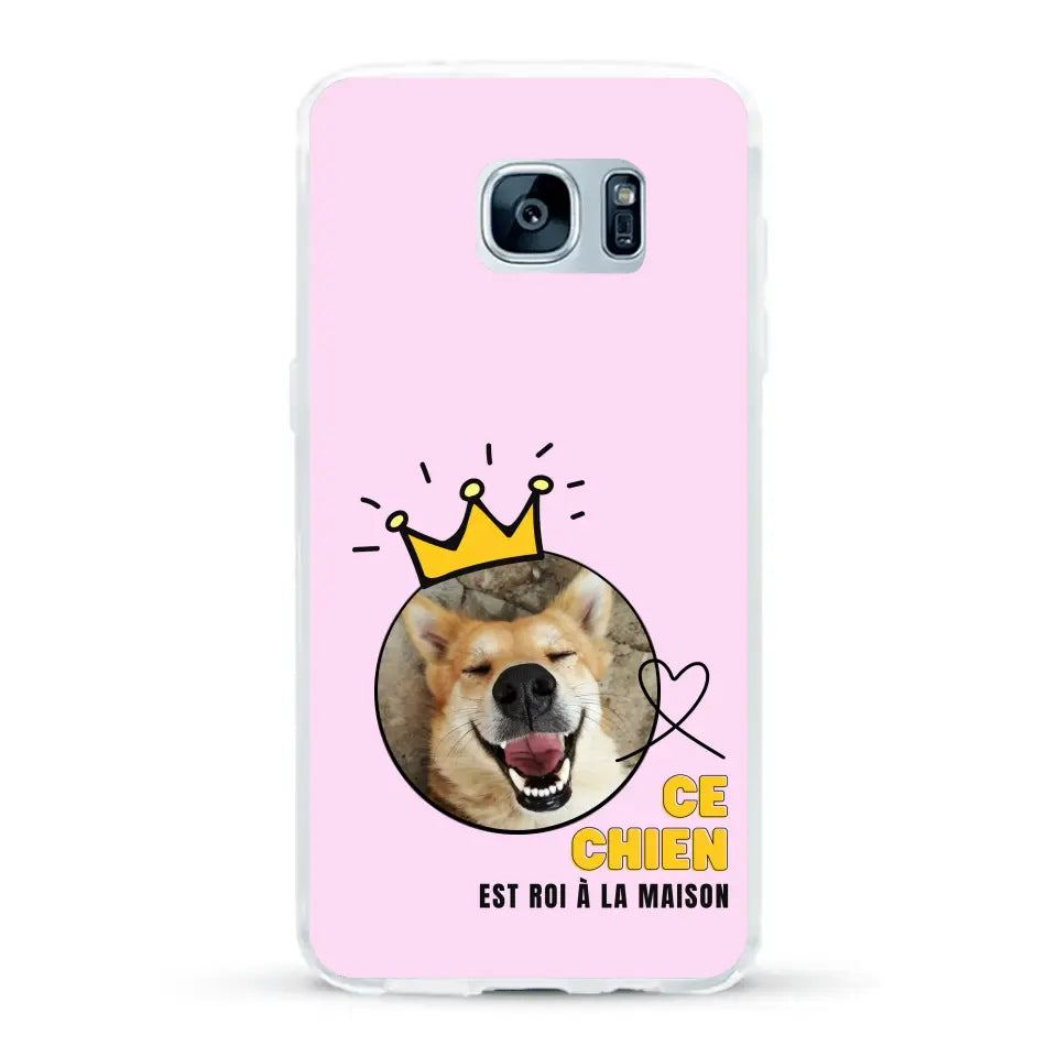 Ce chien est roi - Coque de téléphone personnalisée