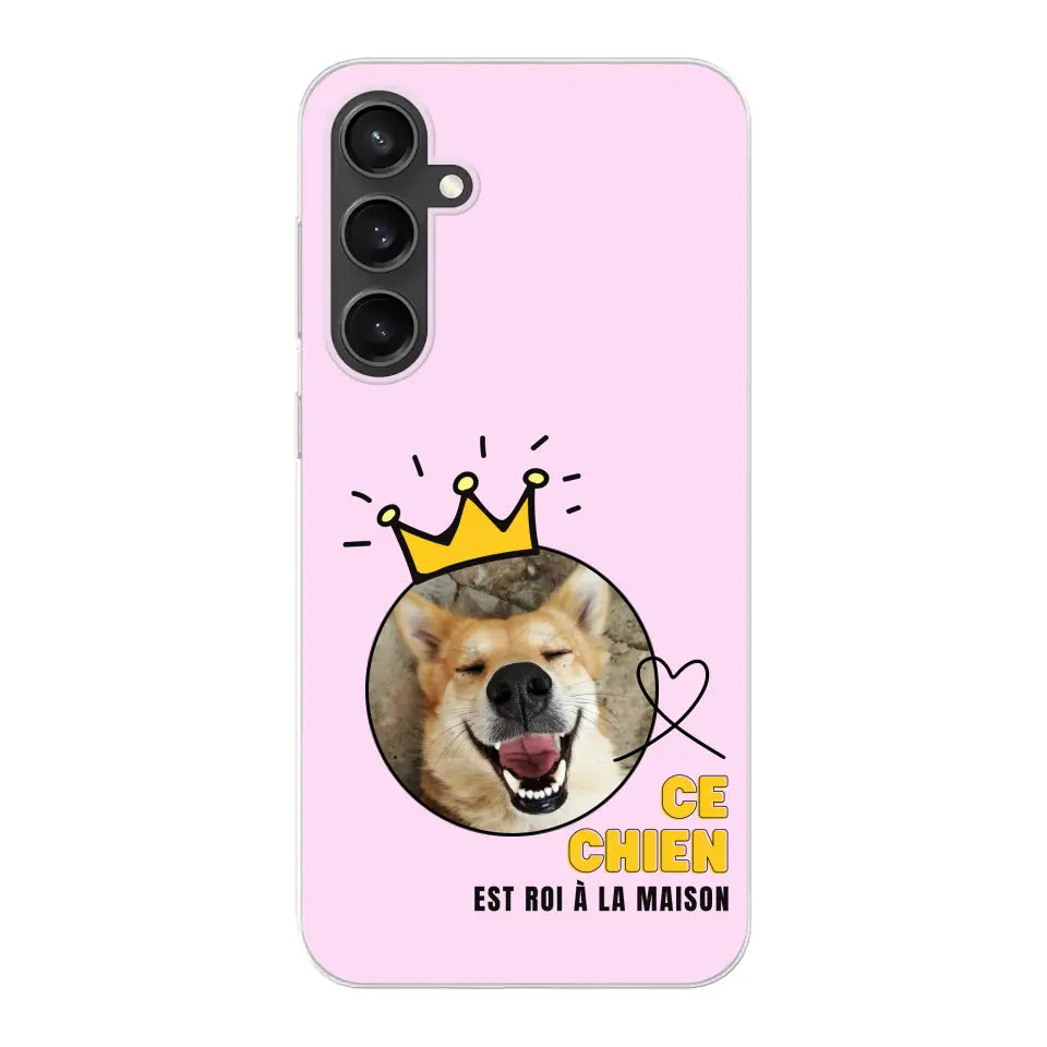 Ce chien est roi - Coque de téléphone personnalisée