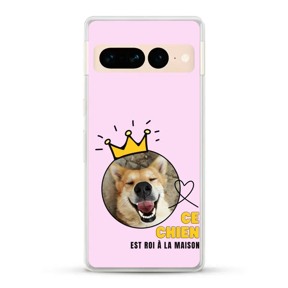 Ce chien est roi - Coque de téléphone personnalisée