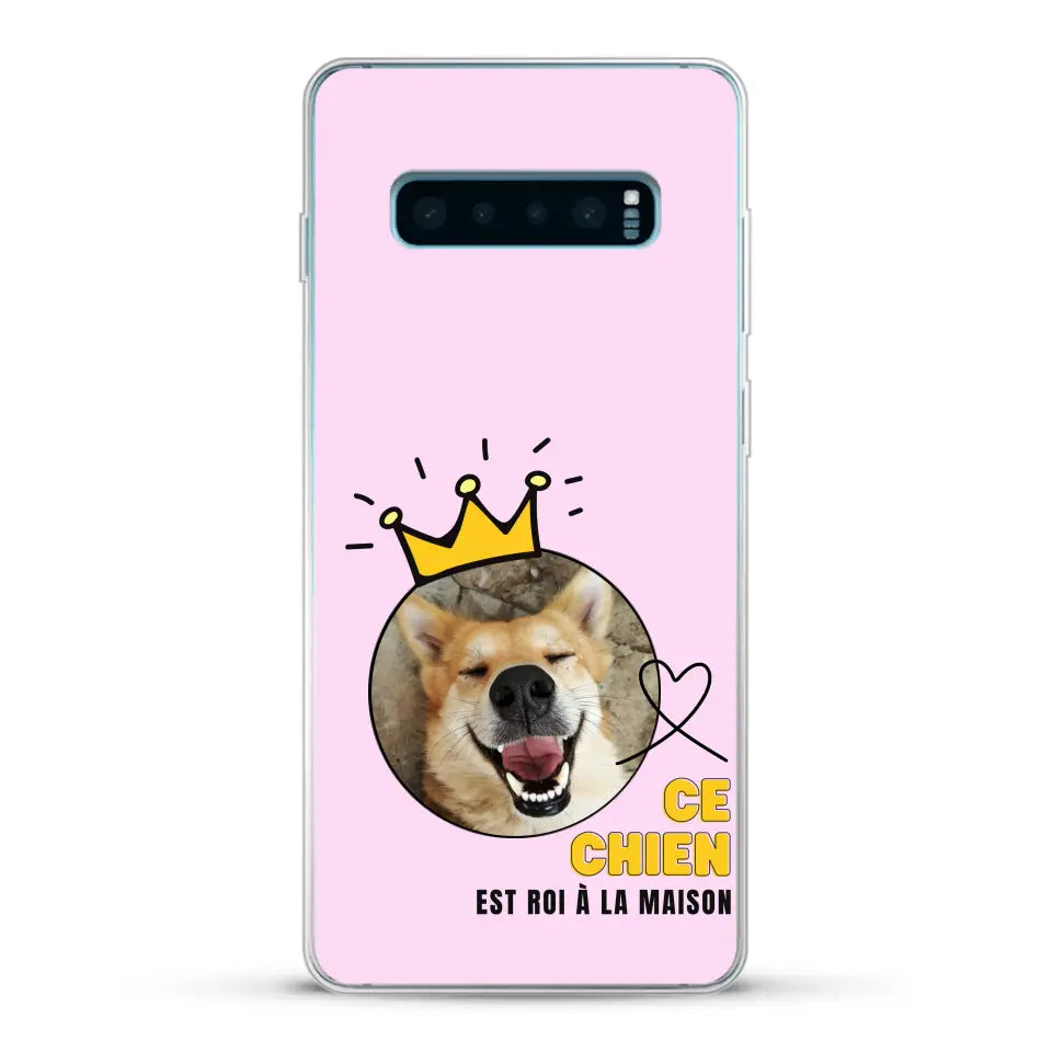 Ce chien est roi - Coque de téléphone personnalisée
