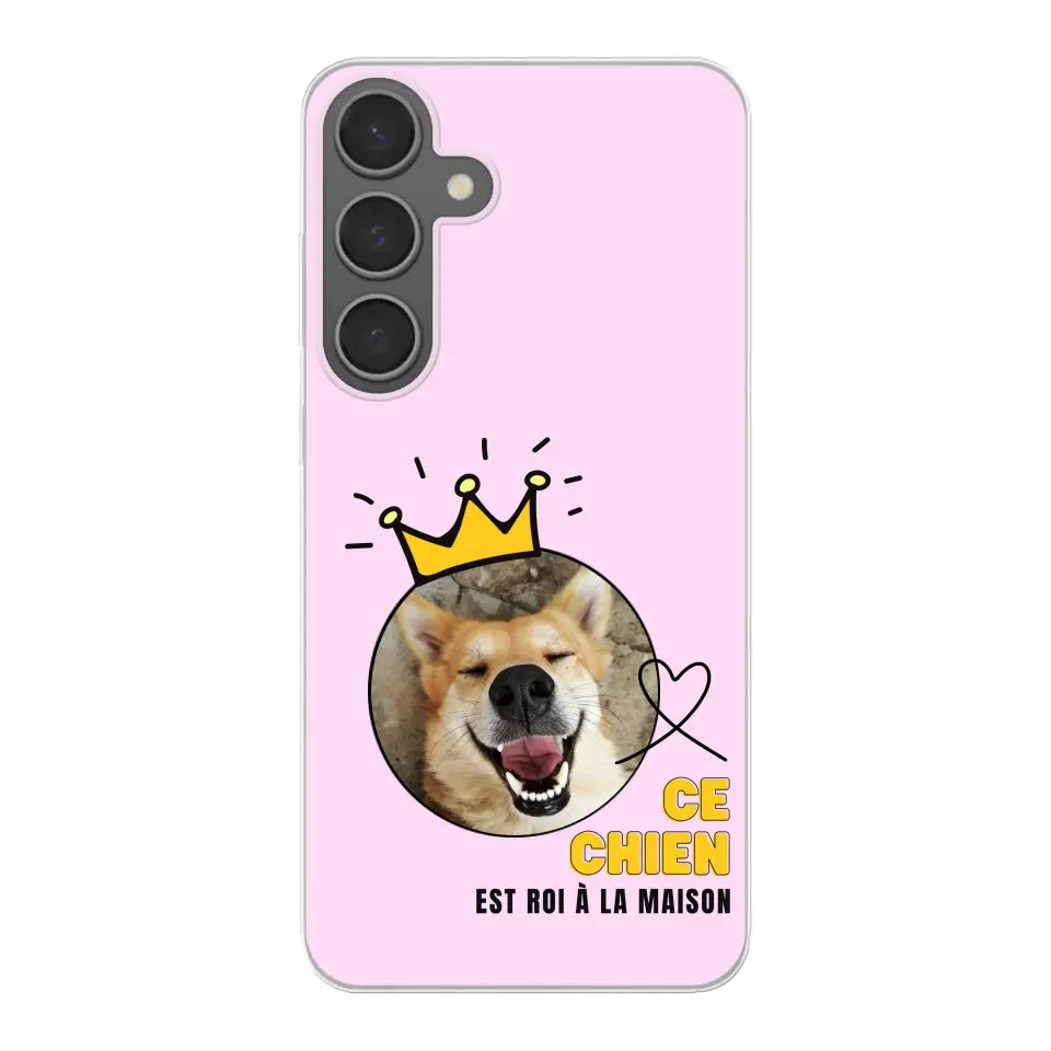 Ce chien est roi - Coque de téléphone personnalisée