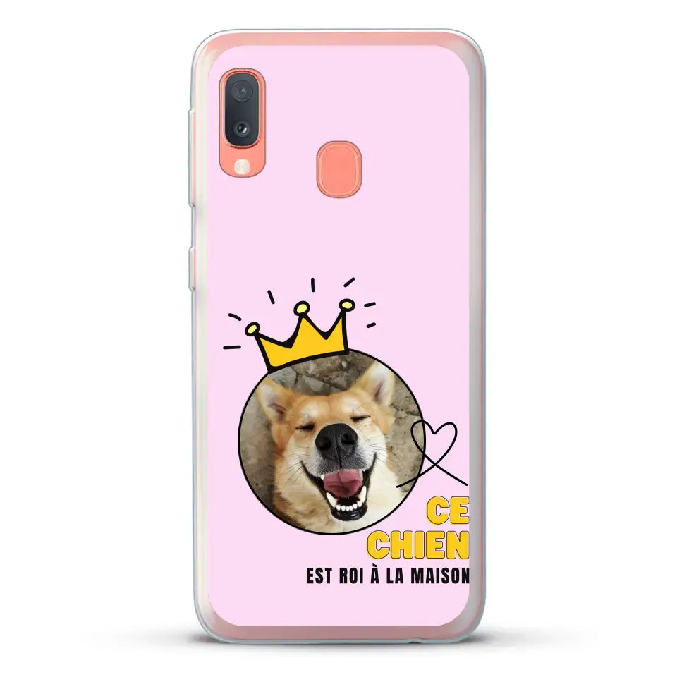 Ce chien est roi - Coque de téléphone personnalisée