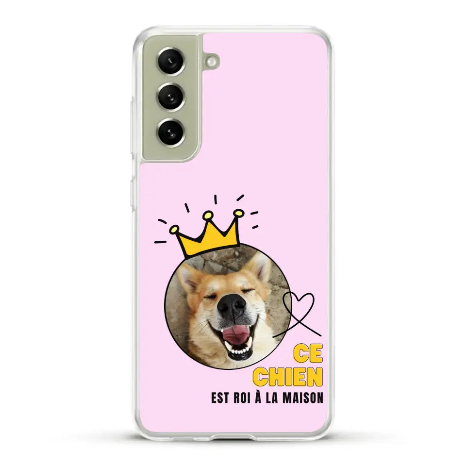 Ce chien est roi - Coque de téléphone personnalisée