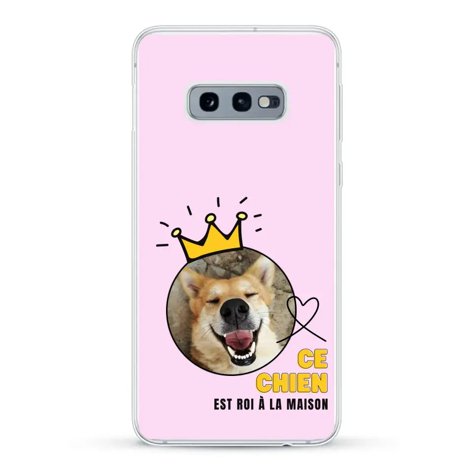 Ce chien est roi - Coque de téléphone personnalisée