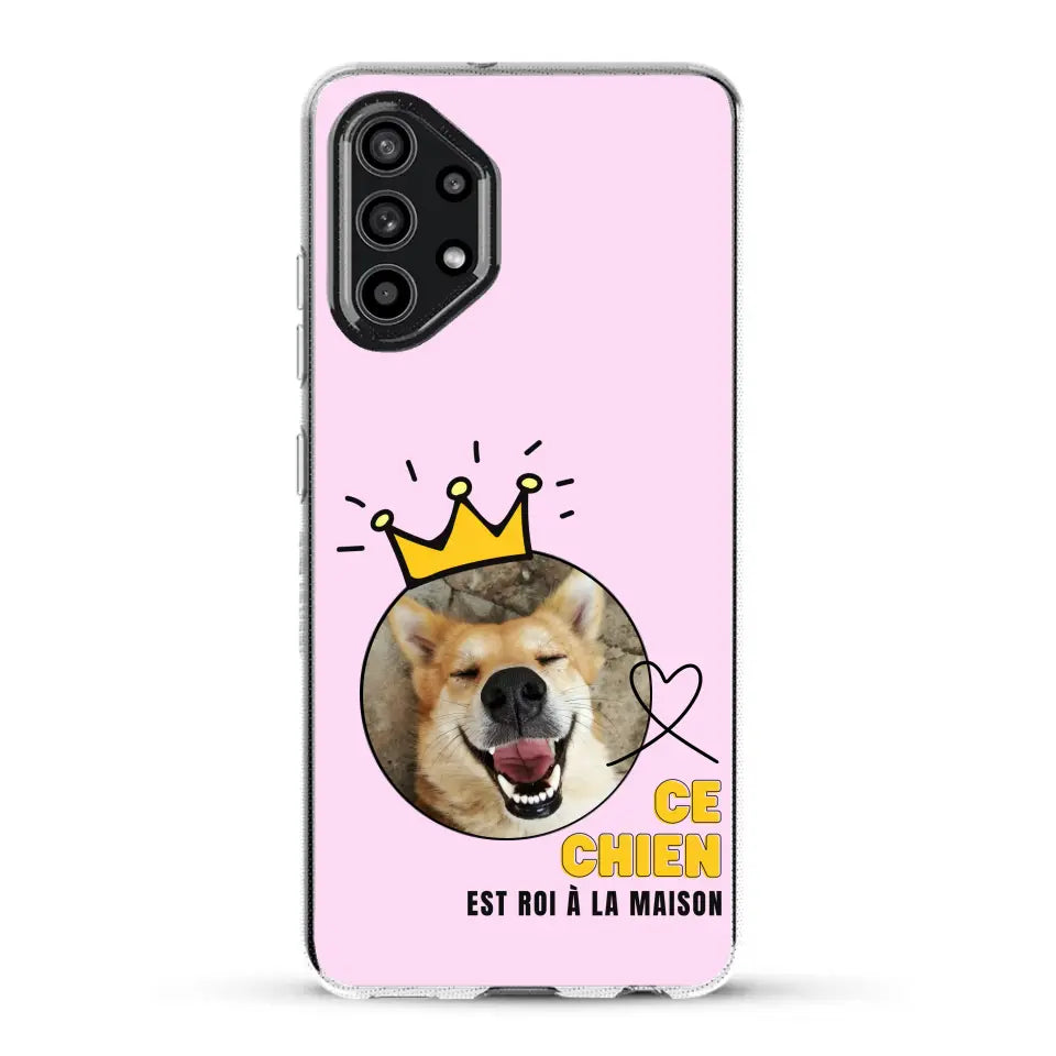 Ce chien est roi - Coque de téléphone personnalisée