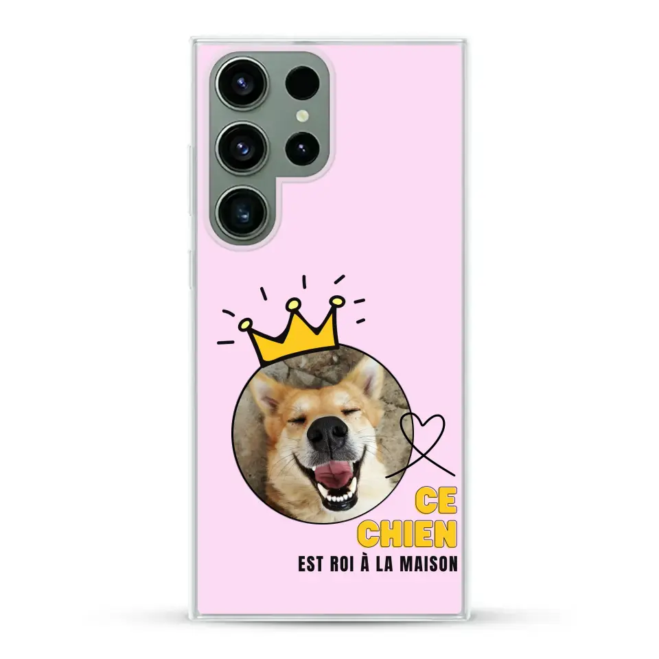 Ce chien est roi - Coque de téléphone personnalisée