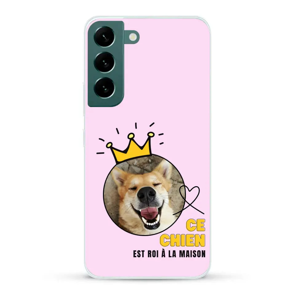 Ce chien est roi - Coque de téléphone personnalisée