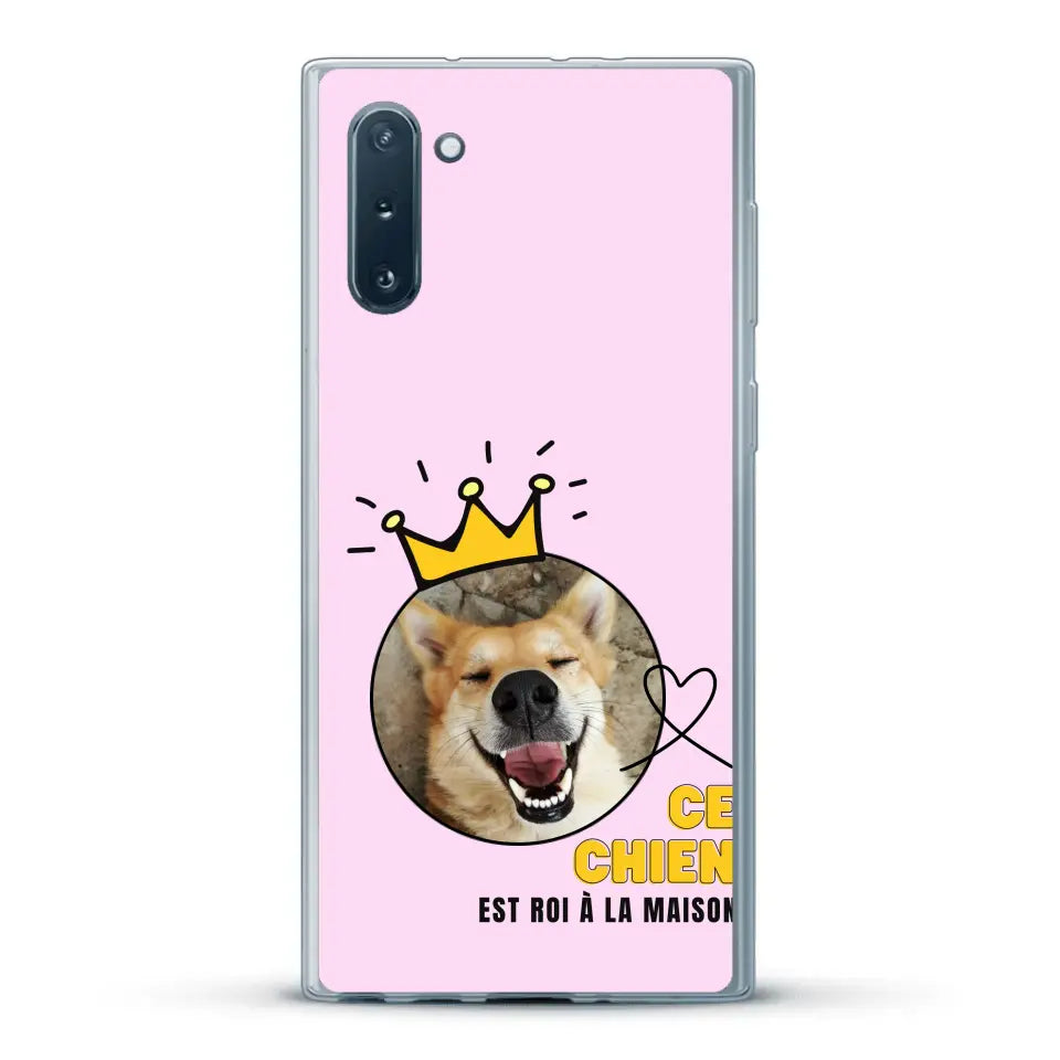 Ce chien est roi - Coque de téléphone personnalisée