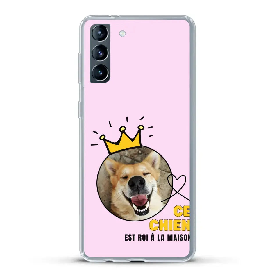 Ce chien est roi - Coque de téléphone personnalisée