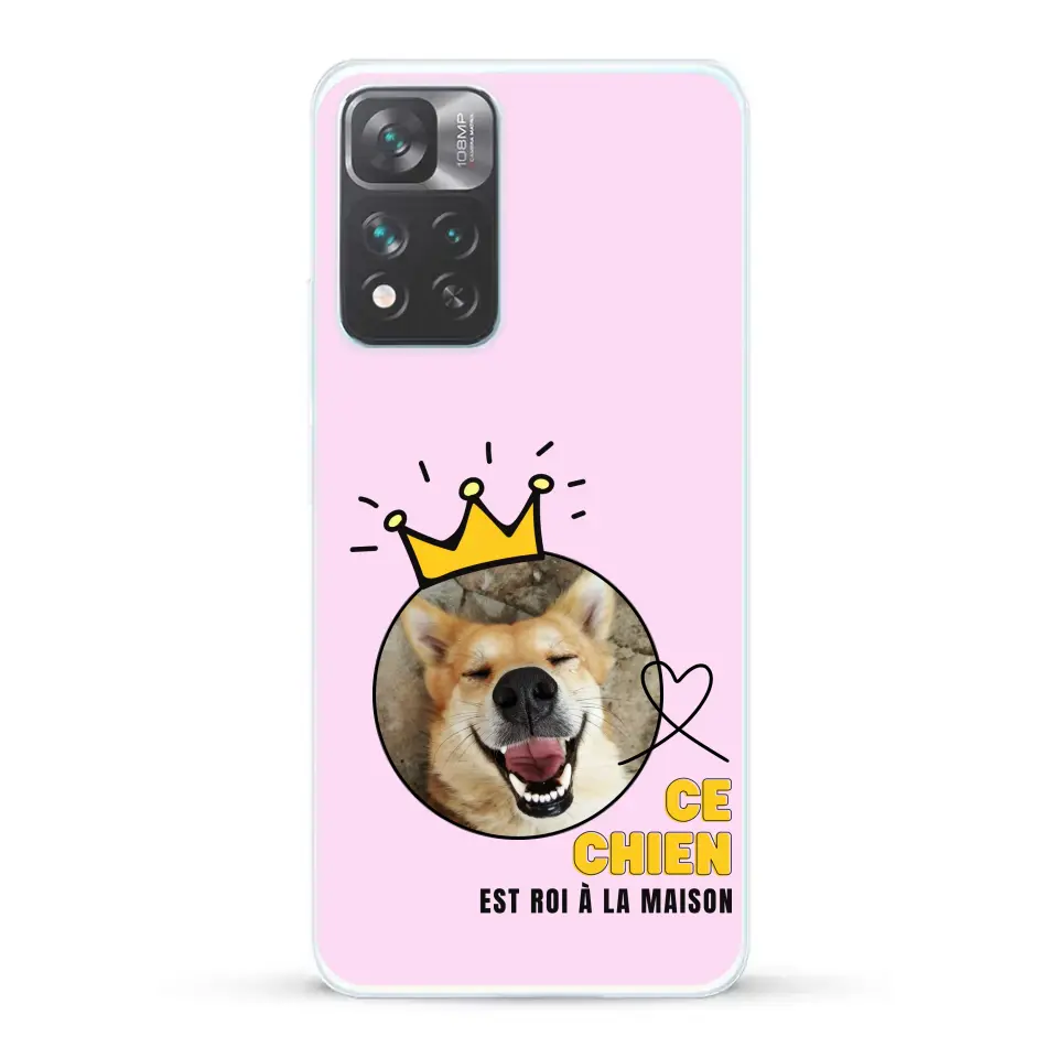 Ce chien est roi - Coque de téléphone personnalisée