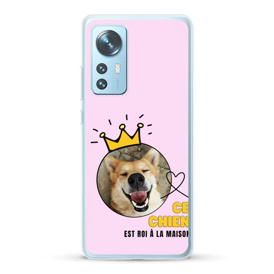 Ce chien est roi - Coque de téléphone personnalisée