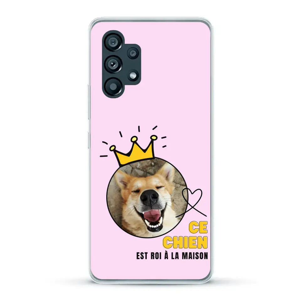 Ce chien est roi - Coque de téléphone personnalisée