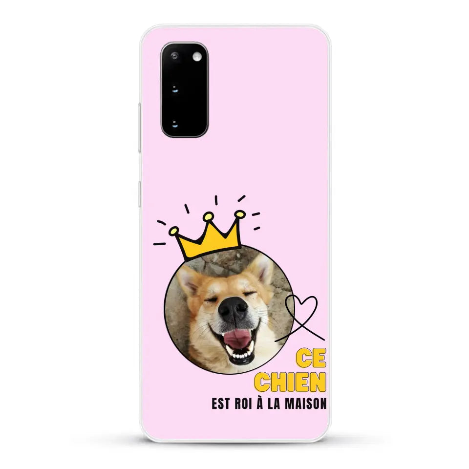Ce chien est roi - Coque de téléphone personnalisée