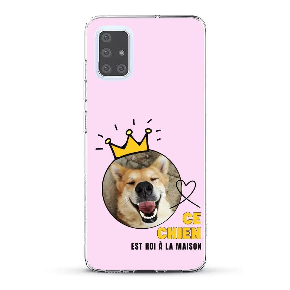 Ce chien est roi - Coque de téléphone personnalisée