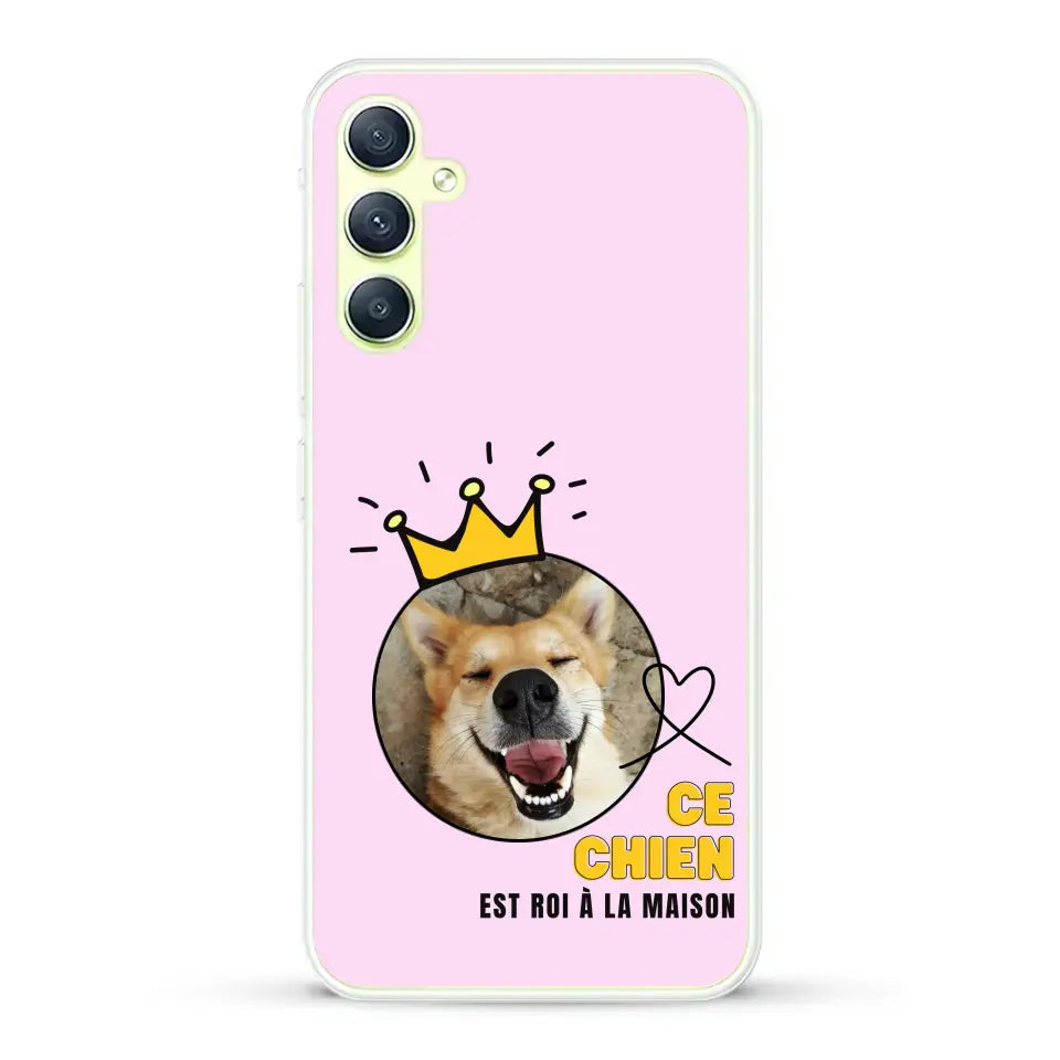 Ce chien est roi - Coque de téléphone personnalisée
