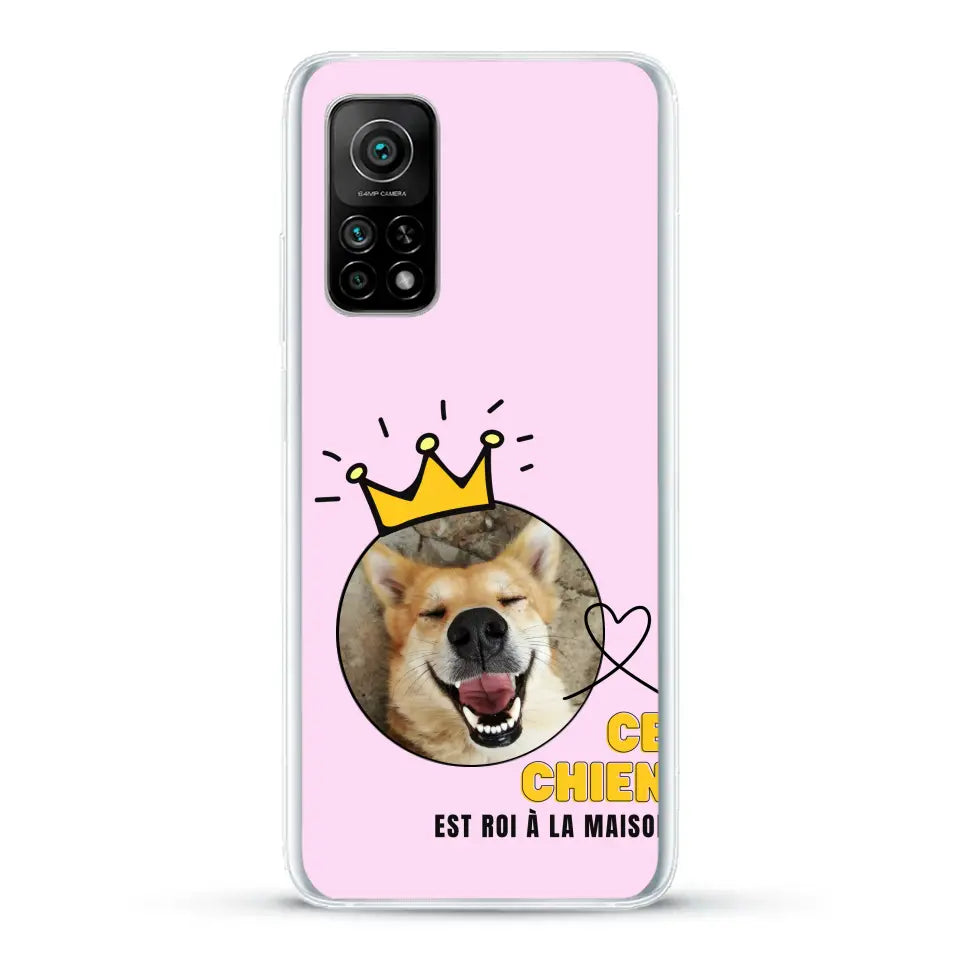 Ce chien est roi - Coque de téléphone personnalisée