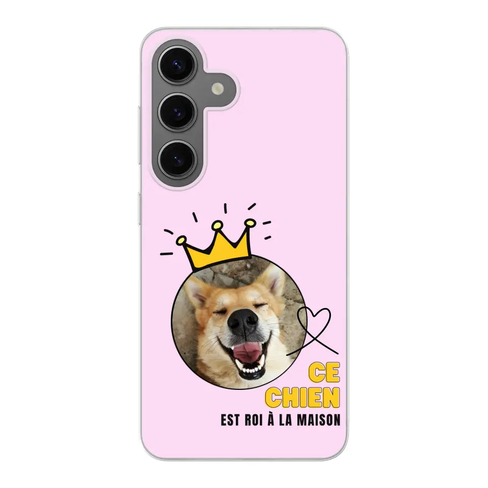Ce chien est roi - Coque de téléphone personnalisée