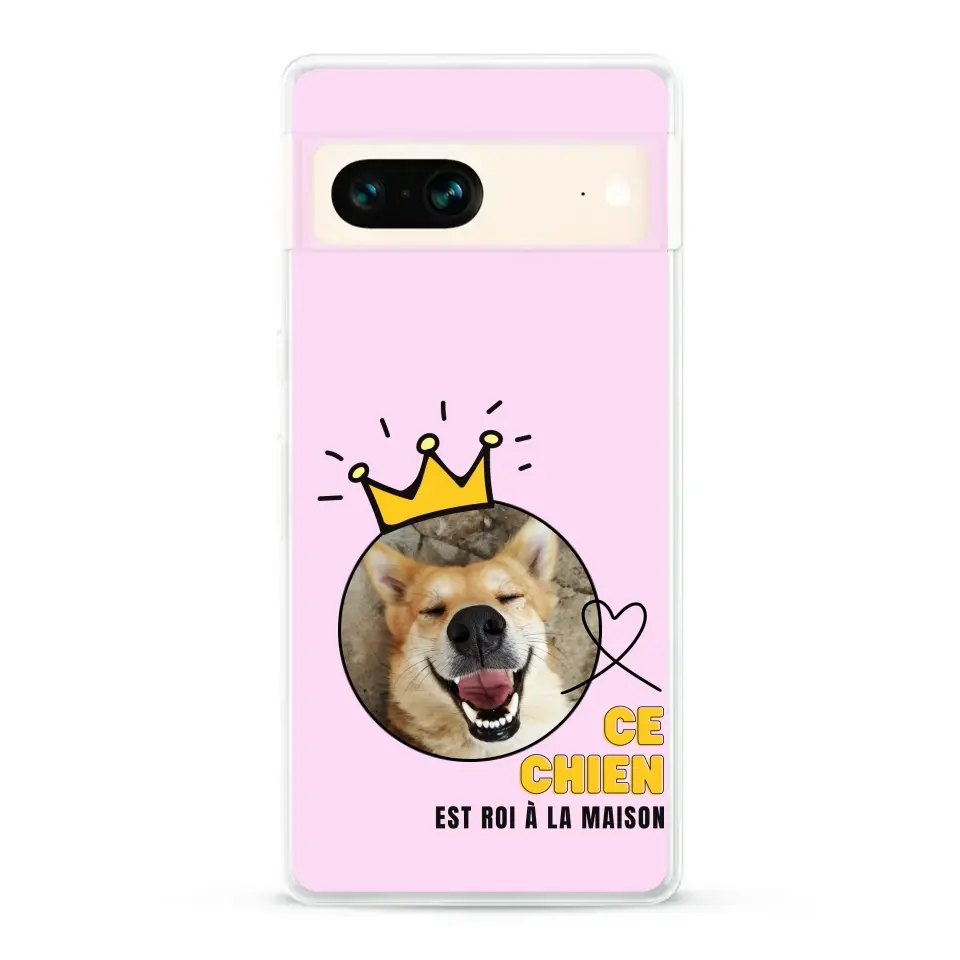 Ce chien est roi - Coque de téléphone personnalisée