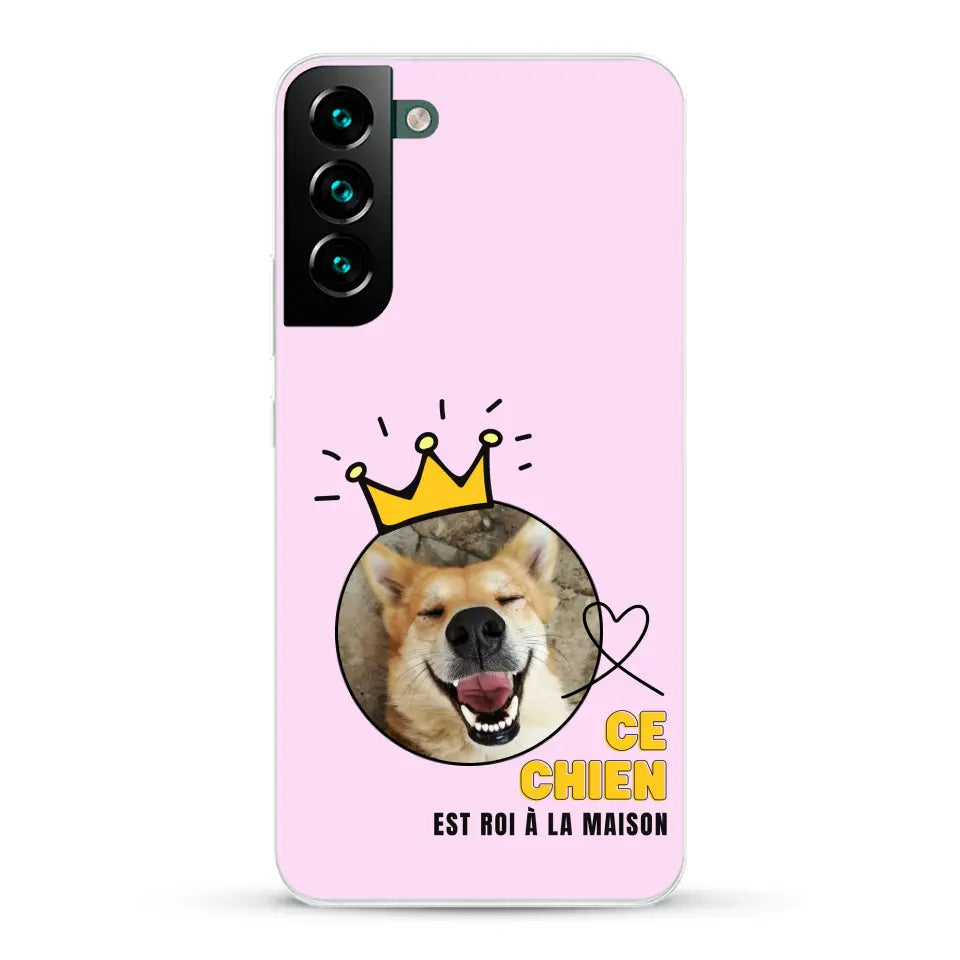 Ce chien est roi - Coque de téléphone personnalisée