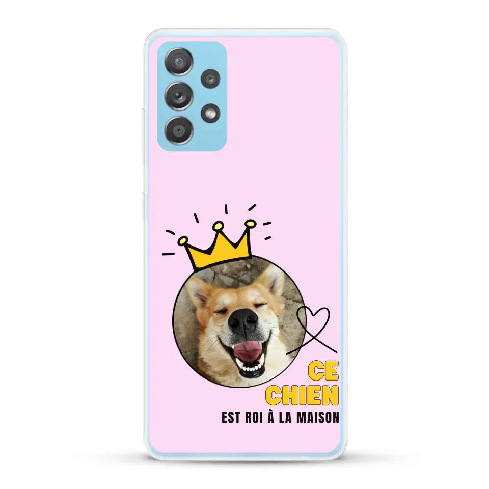 Ce chien est roi - Coque de téléphone personnalisée