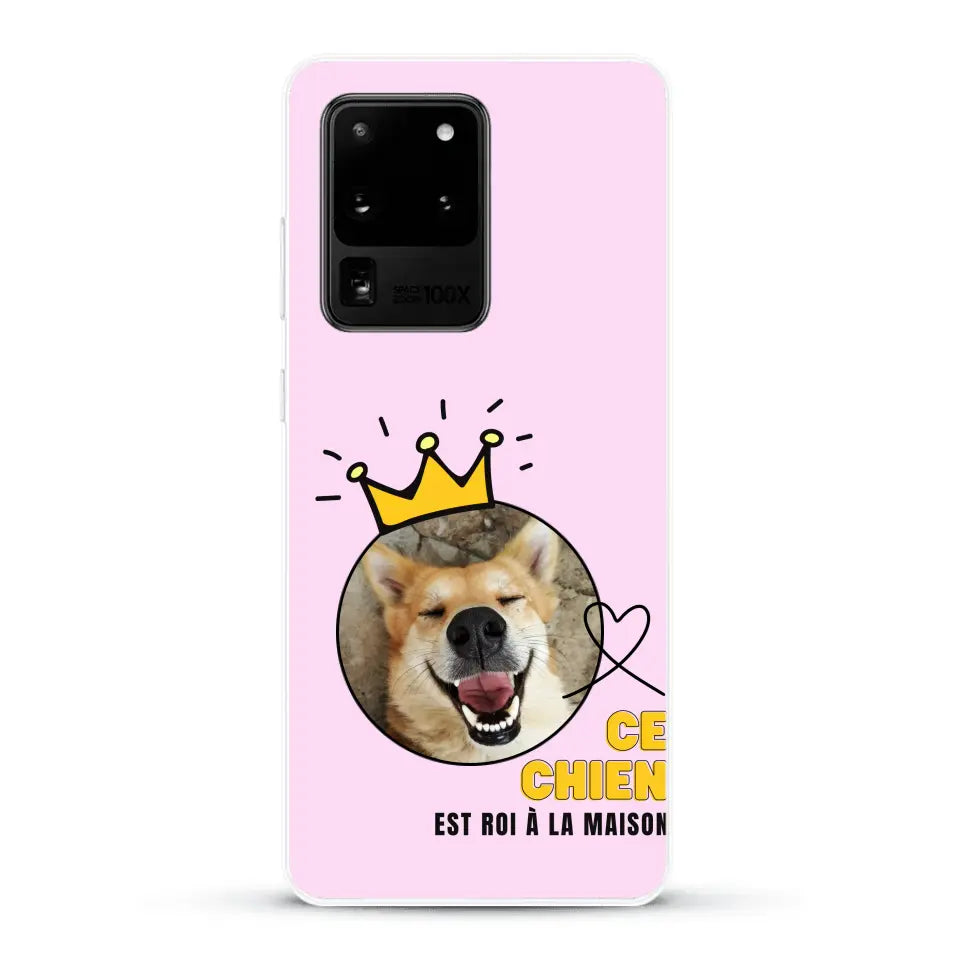 Ce chien est roi - Coque de téléphone personnalisée