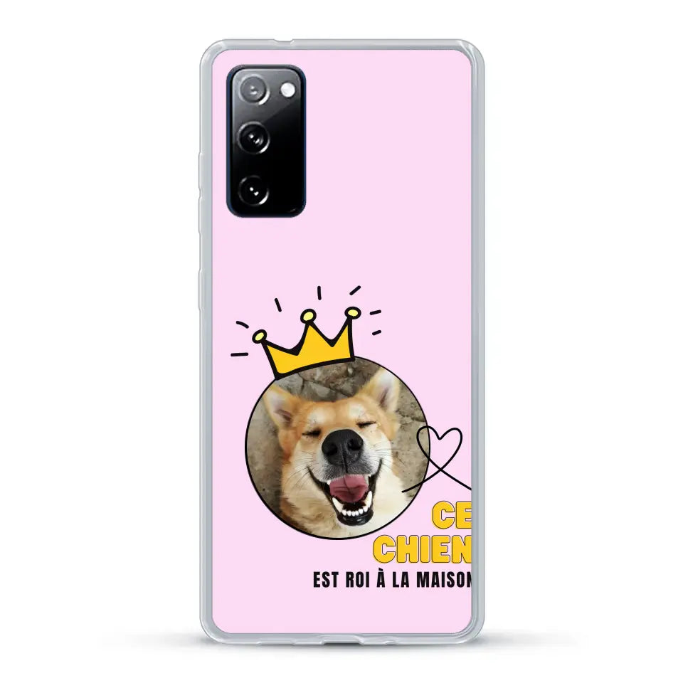 Ce chien est roi - Coque de téléphone personnalisée