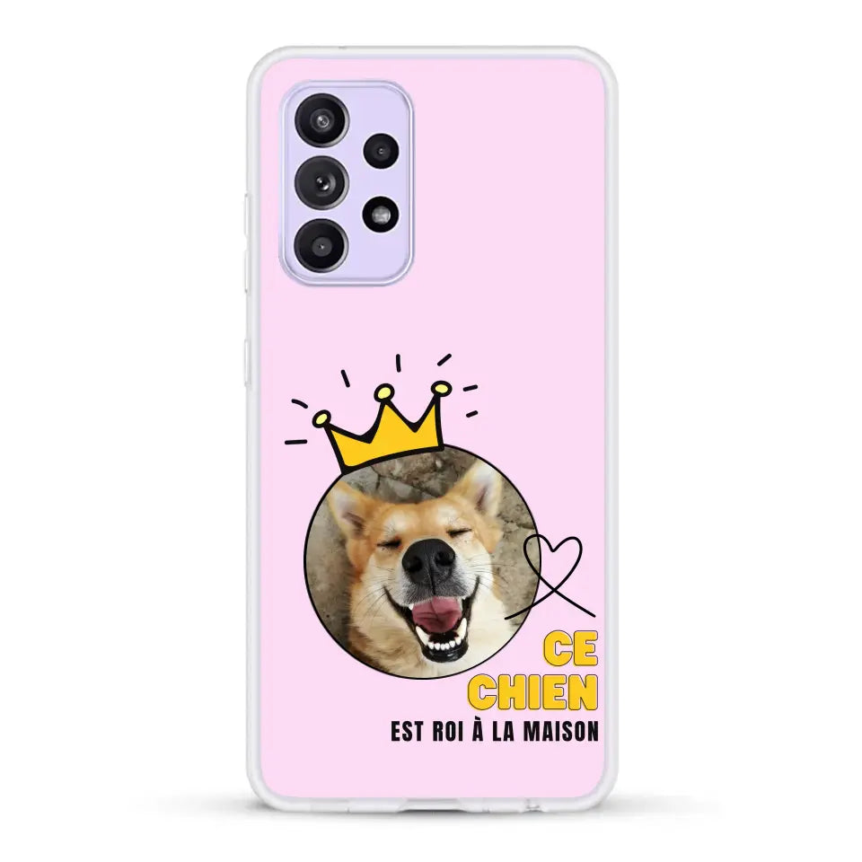 Ce chien est roi - Coque de téléphone personnalisée