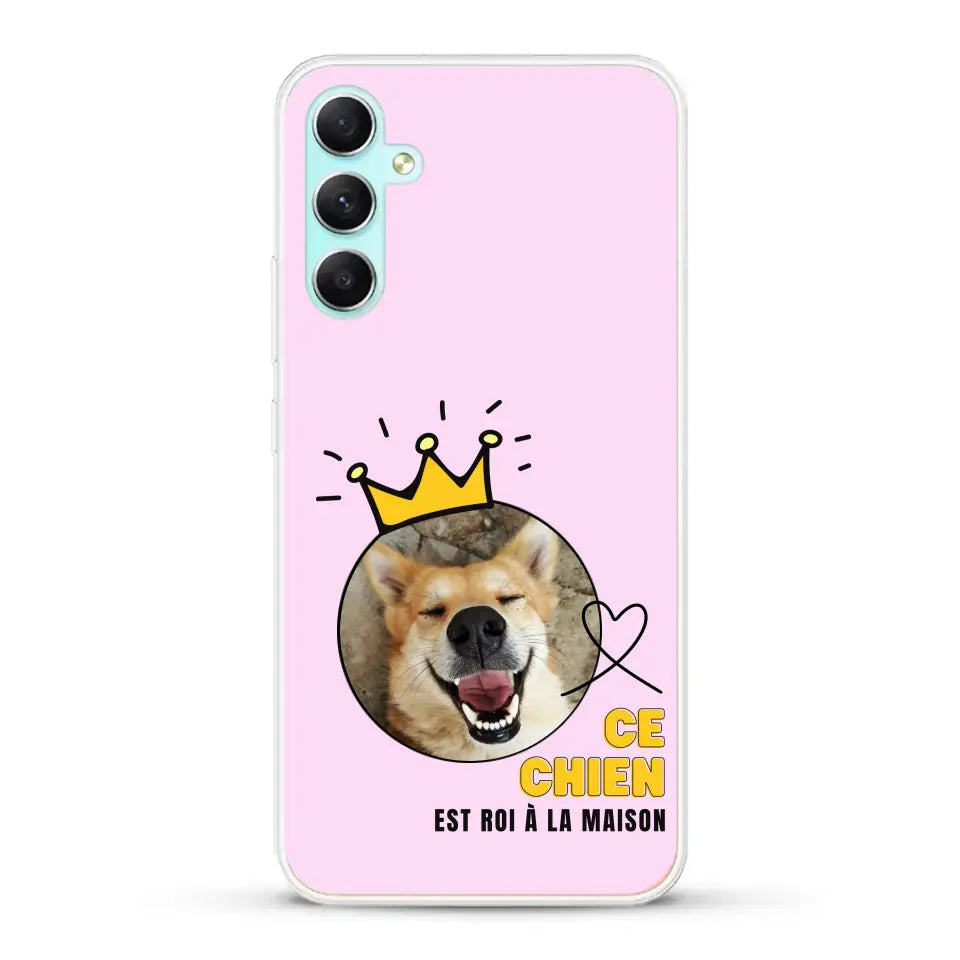 Ce chien est roi - Coque de téléphone personnalisée
