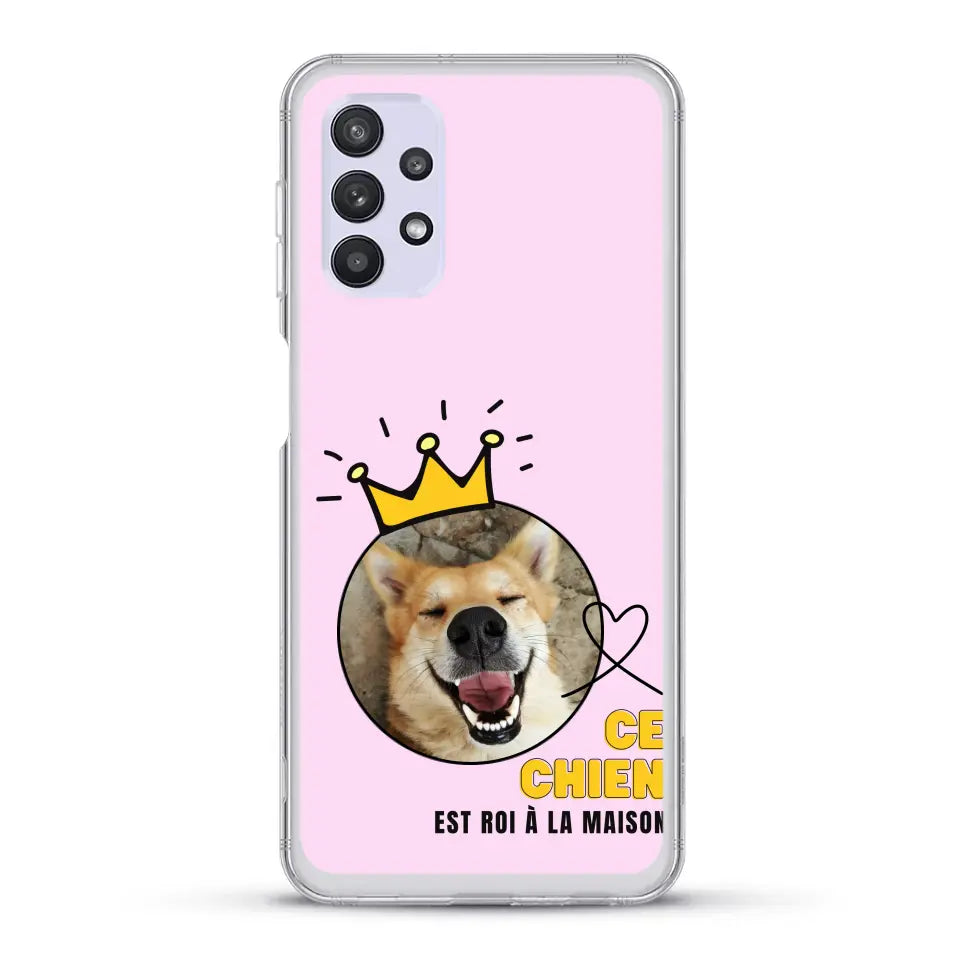 Ce chien est roi - Coque de téléphone personnalisée