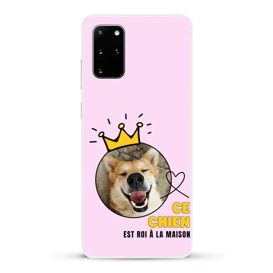 Ce chien est roi - Coque de téléphone personnalisée