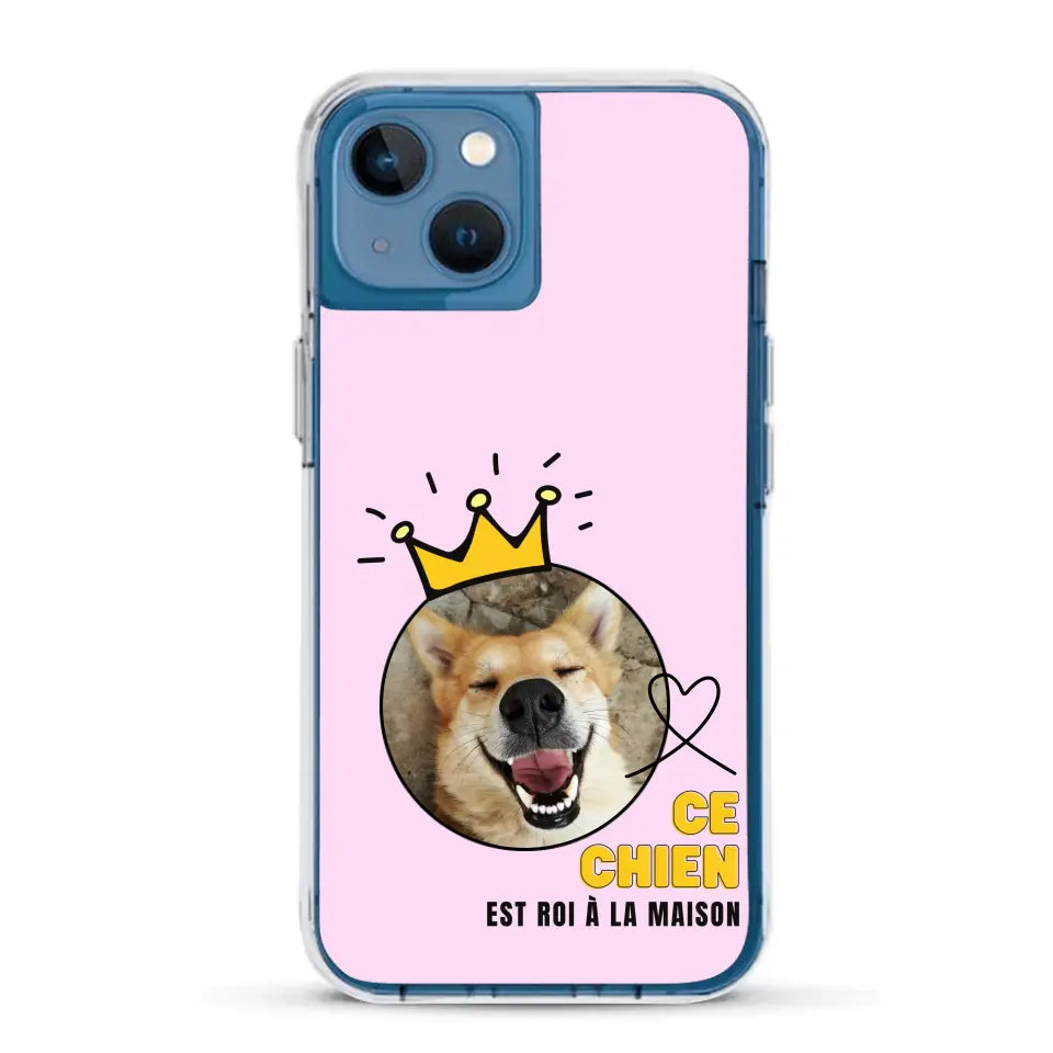 Ce chien est roi - Coque de téléphone personnalisée