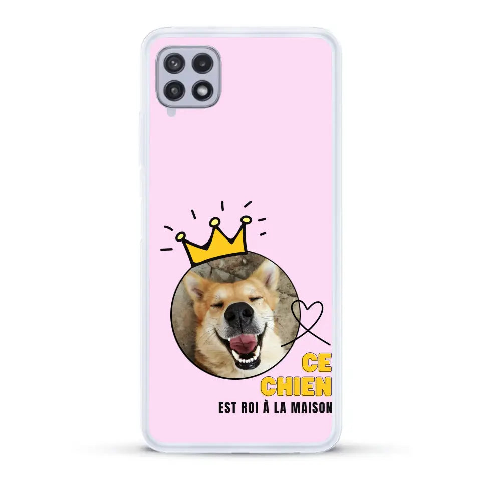 Ce chien est roi - Coque de téléphone personnalisée