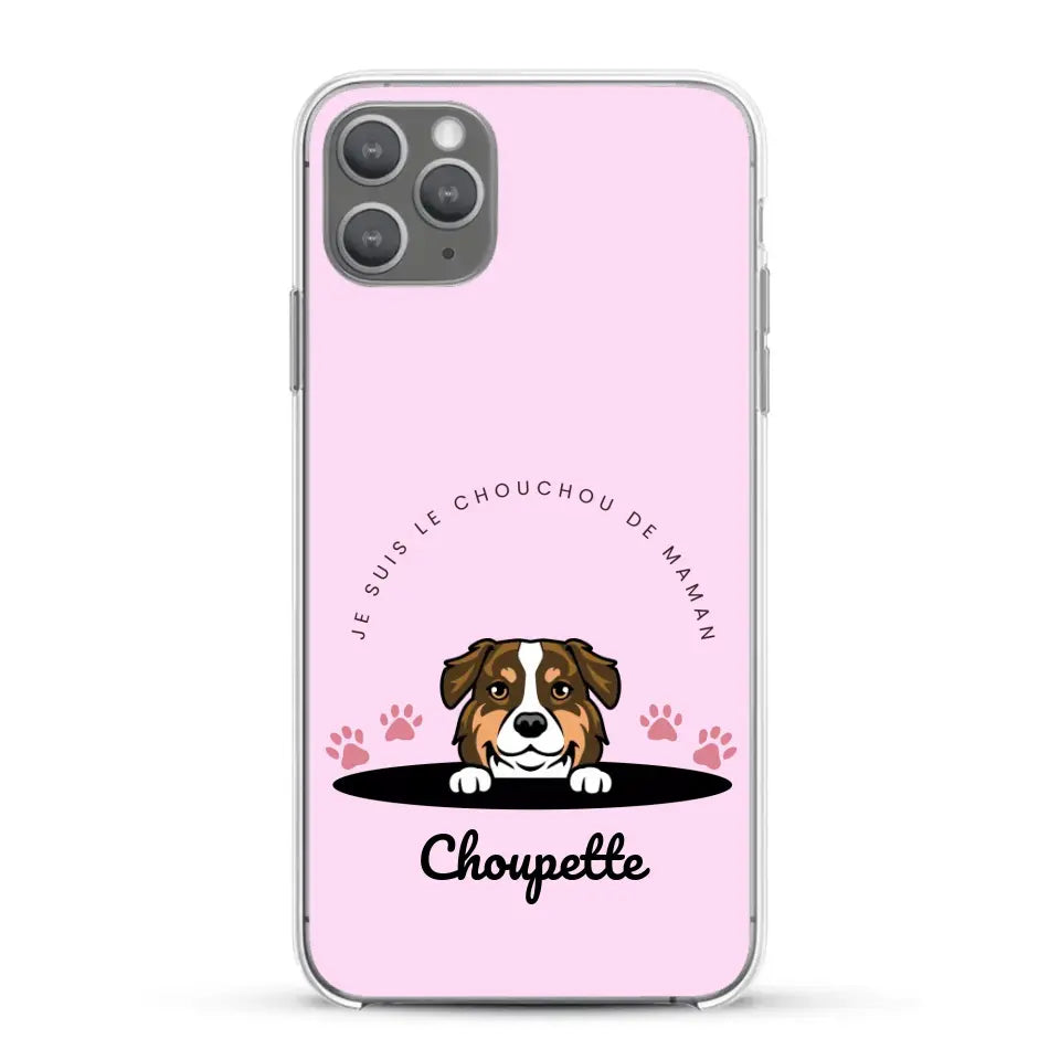 Je suis le chouchou de papa / maman - Coque de téléphone personnalisée