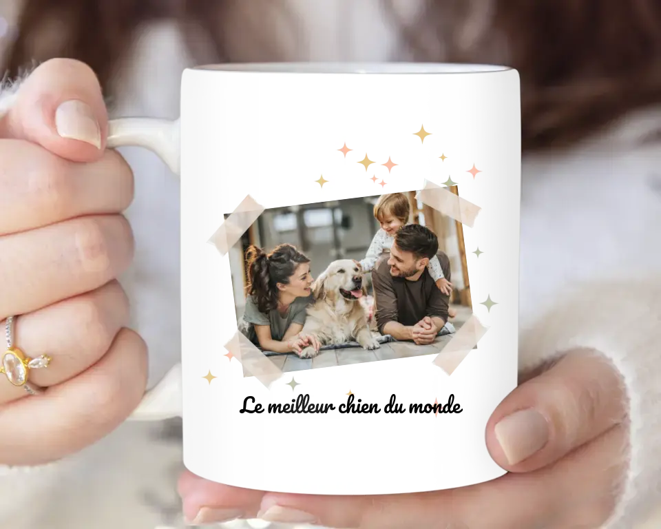 Photo vignette scotchée - Mug Personnalisé