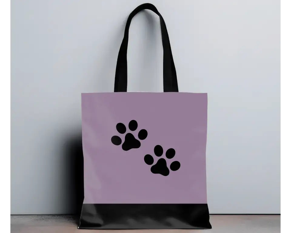 Photo coeur et best cat - Totebag Personnalisé