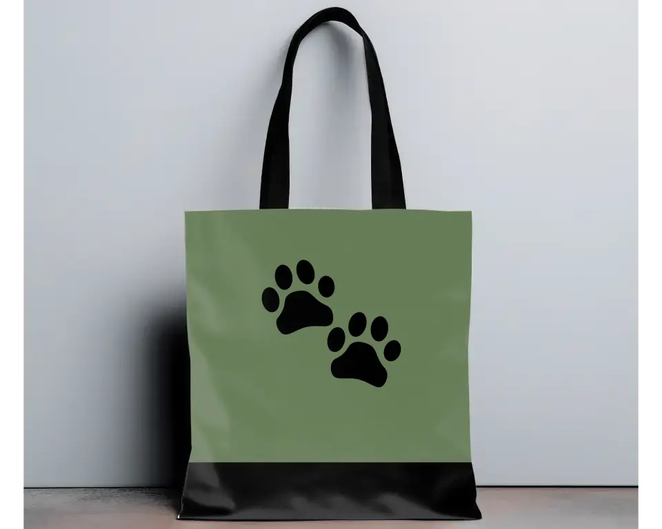 Photo coeur et best dog - Totebag Personnalisé