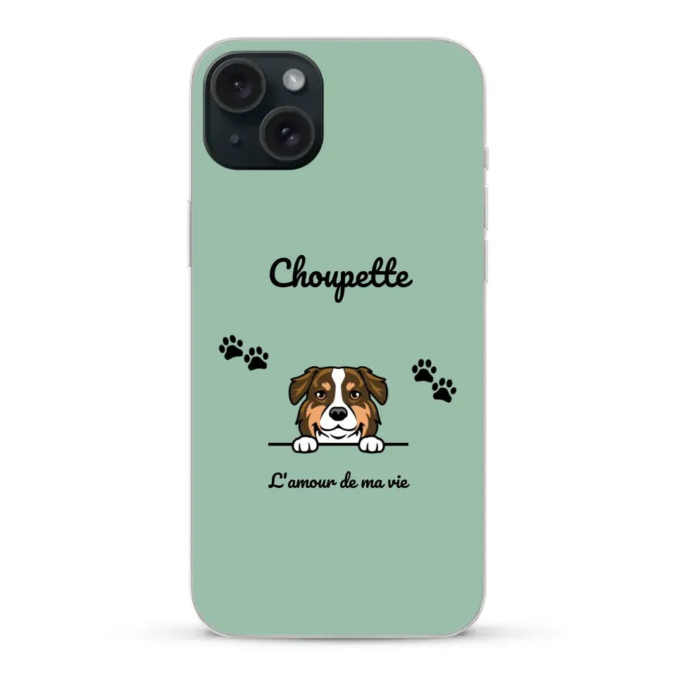 Clipart + texte libre - Coque de téléphone personnalisée