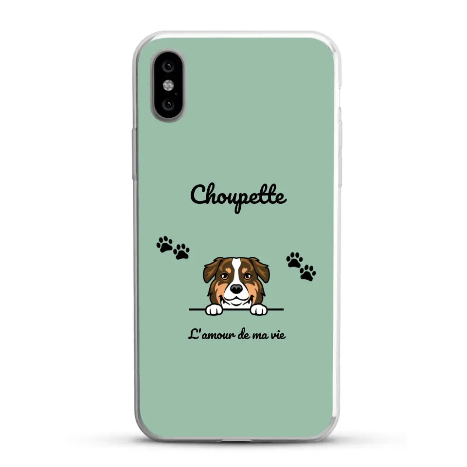 Clipart + texte libre - Coque de téléphone personnalisée