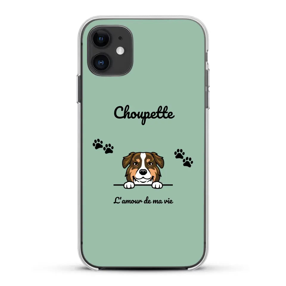 Clipart + texte libre - Coque de téléphone personnalisée